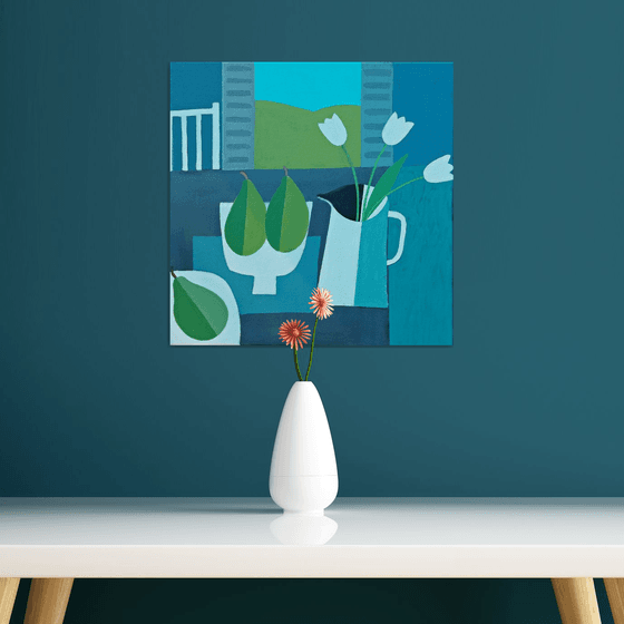 Still Life with 3 Pears III