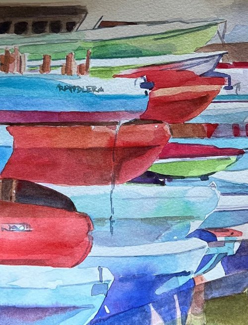 Kayak Collage by Bronwen Jones