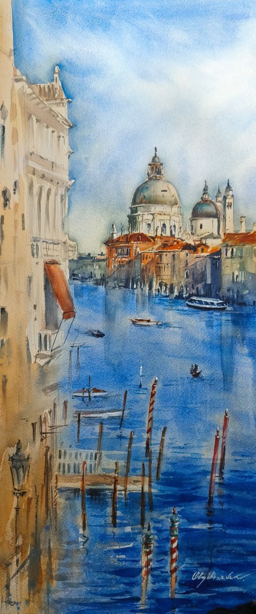 View of Grand Canal Venice by Olga Drozdova