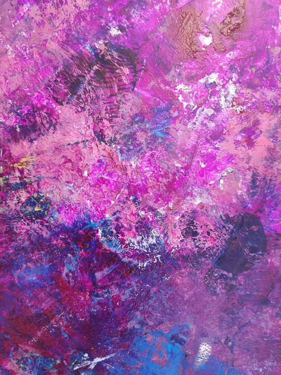 Bouquet in a blue vase