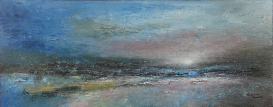 Moody Shore  (Large, Panoramic, 100x40cm)