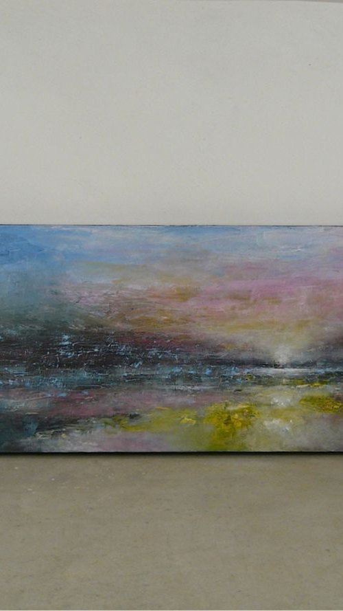 Brooding Shore  (Large, Panoramic, 100x40cm) by Kalpana Soanes