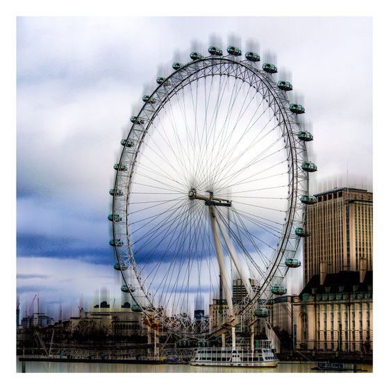 Agitated Views #3: London Eye and County Hall (Limited Edition of 10)