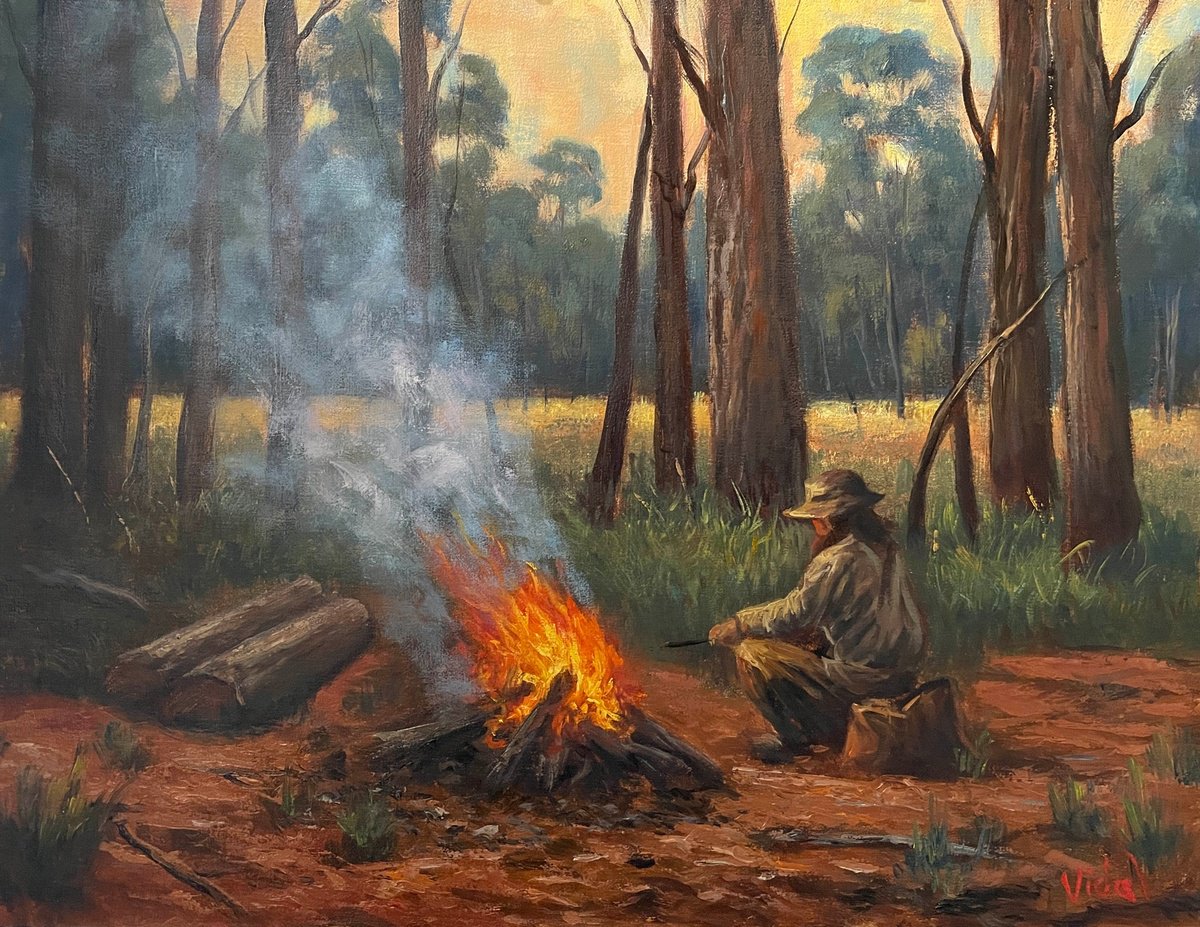 Near the Campfire by Christopher Vidal