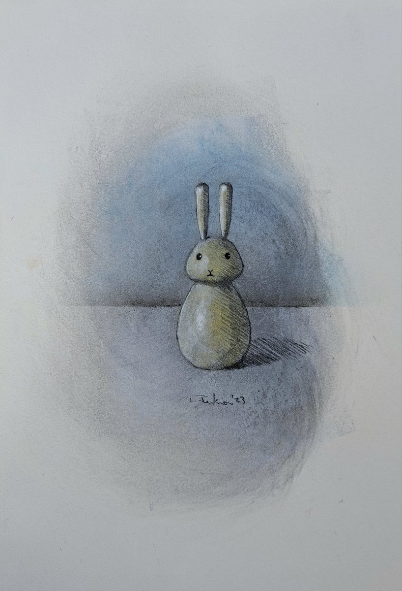 Wooden rabbit by Lee Jenkinson