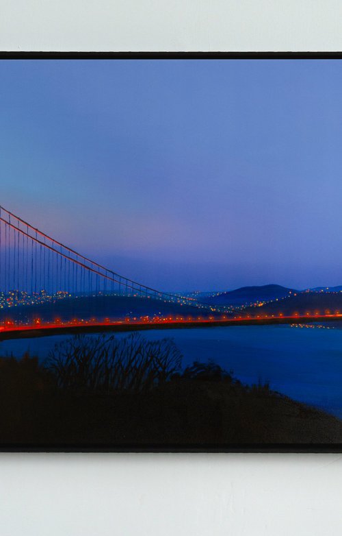 Golden Gate at dusk by Bohdan Katolyk