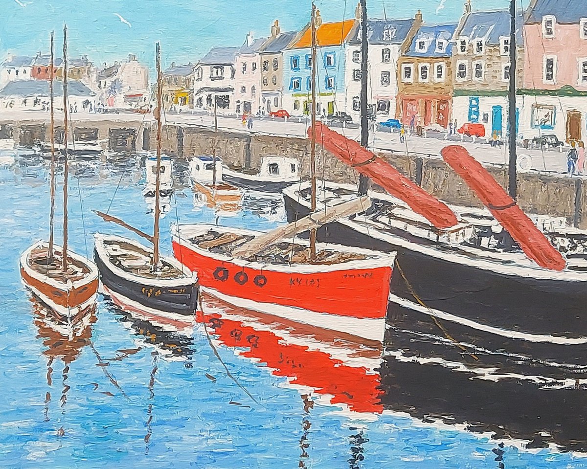 inner harbour, anstruther by Colin Ross Jack