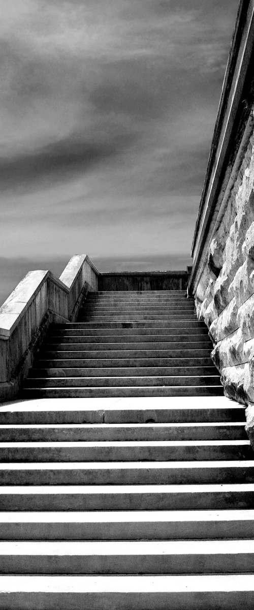 STONE STAIRS Asheville NC by William Dey