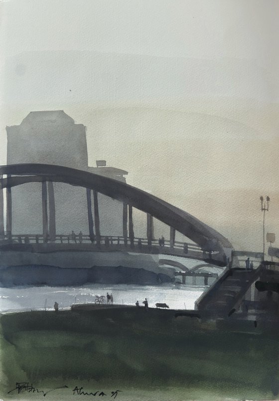 Silhouette of an evening