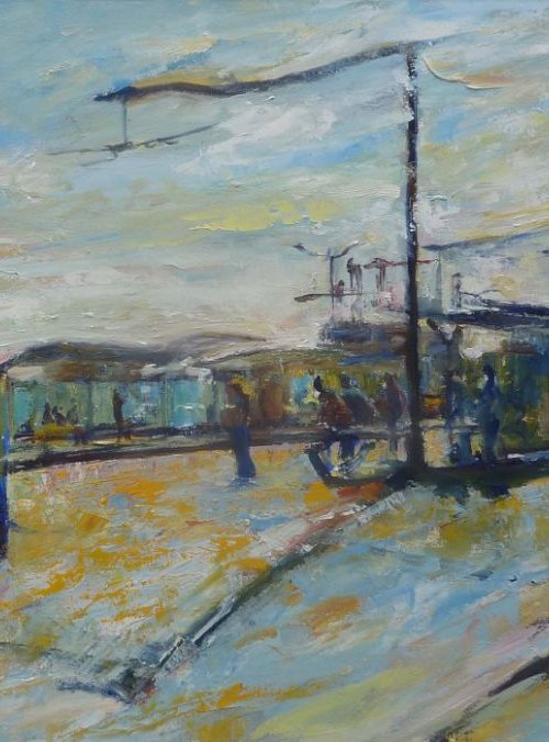 Tram ,Paris by Manuel Leonardi