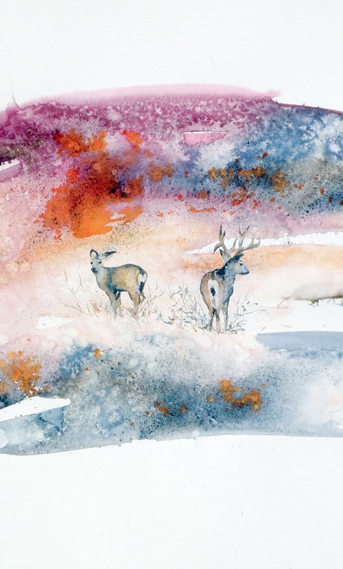 Deer in the fall by Kovács Anna Brigitta