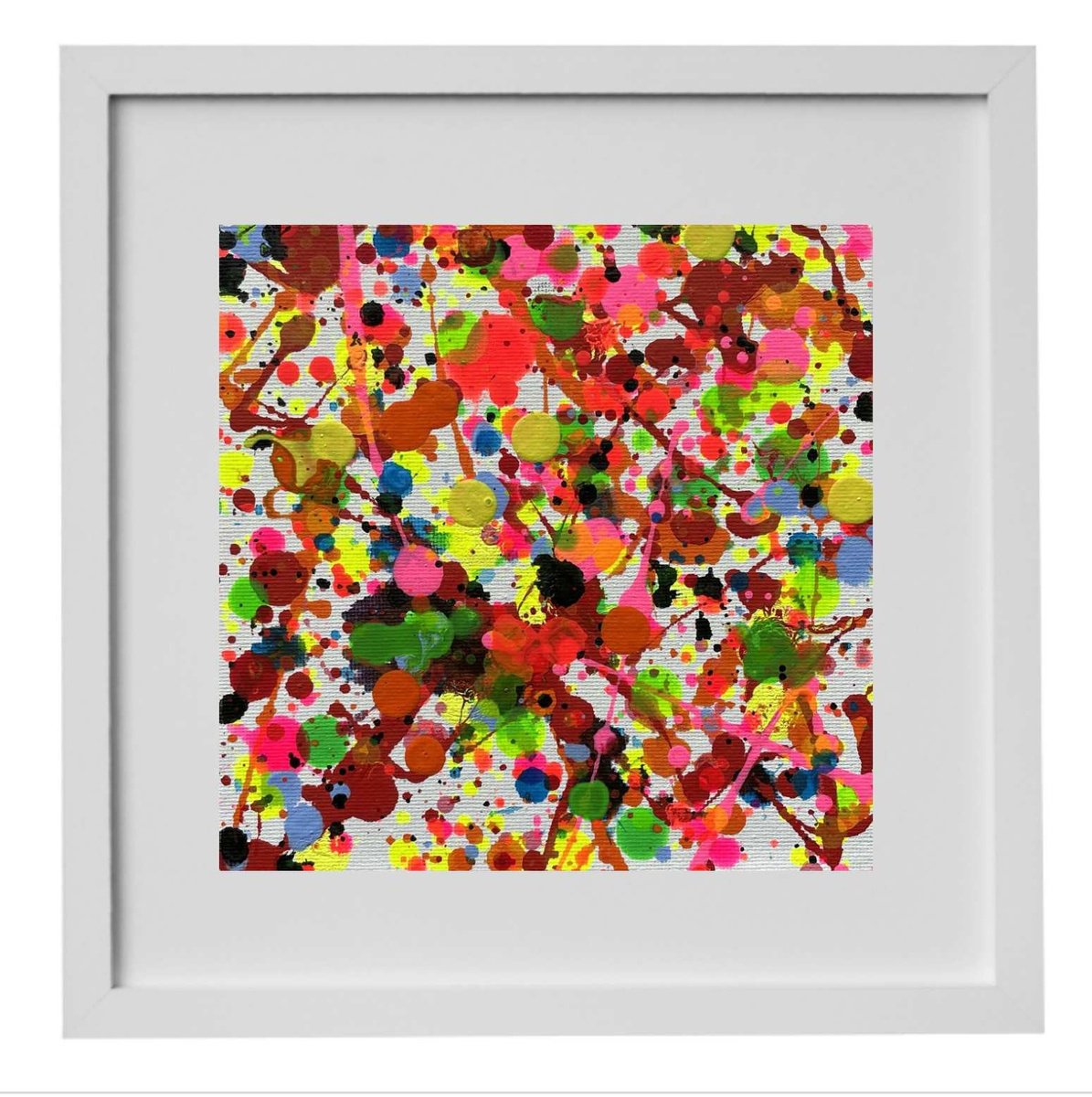 P007 Little Style Pollock By Juan Jose Garay, 8 X 8, Artwork For Sale On Artfinder