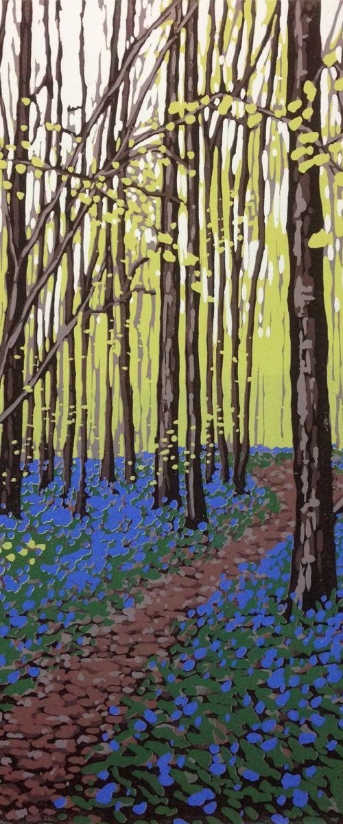 New Leaves and Bluebells by Alexandra Buckle