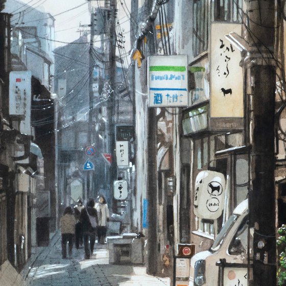 Backstreet Sunlight in Kawaramachi, Kyoto