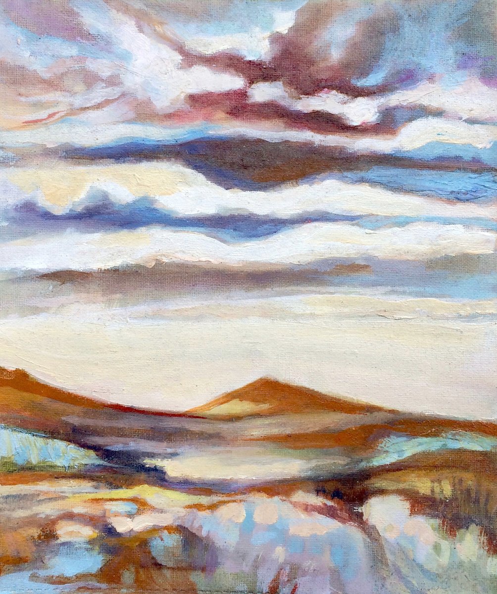 Impressionistic Landscape Oil Painting By Guy Pickford, 11 X 13, How Lost Are We?, Original Artwork