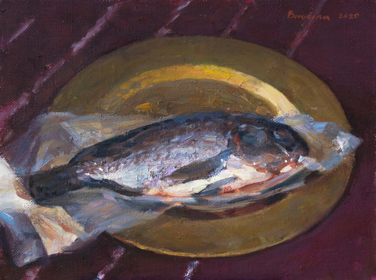 Impressionistic Still Life Oil Painting By Anastasia Borodina, 16 X 12, Out Of Oxygen - Original Oil Painting, Original Artwork