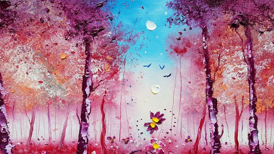 "Autumn Forest & Flowers in Love"