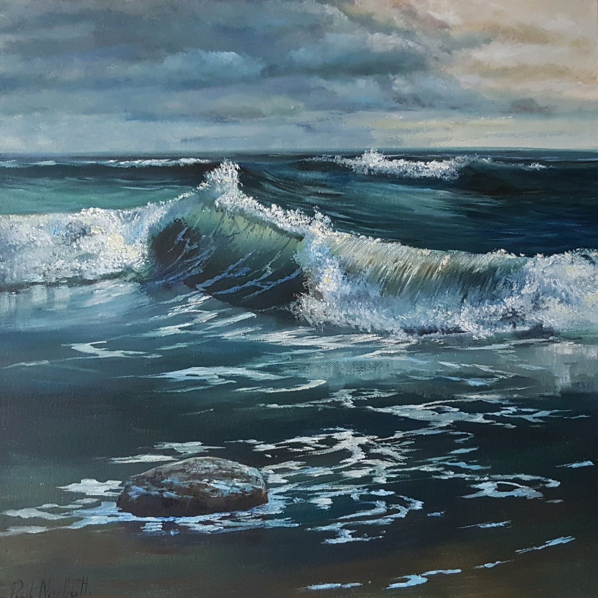 When a wave comes by Paul Narbutt