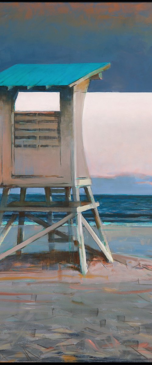 Silent guard on ocean by Bo Kravchenko