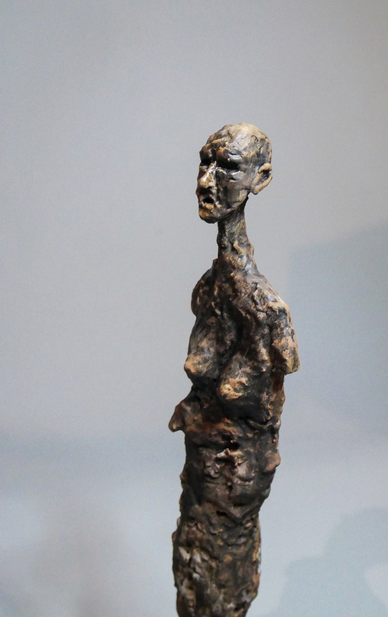 Expressive Portrait Wood Sculpture By Lionel Le Jeune, 3 X 13", Figure-Totem, Original Artwork