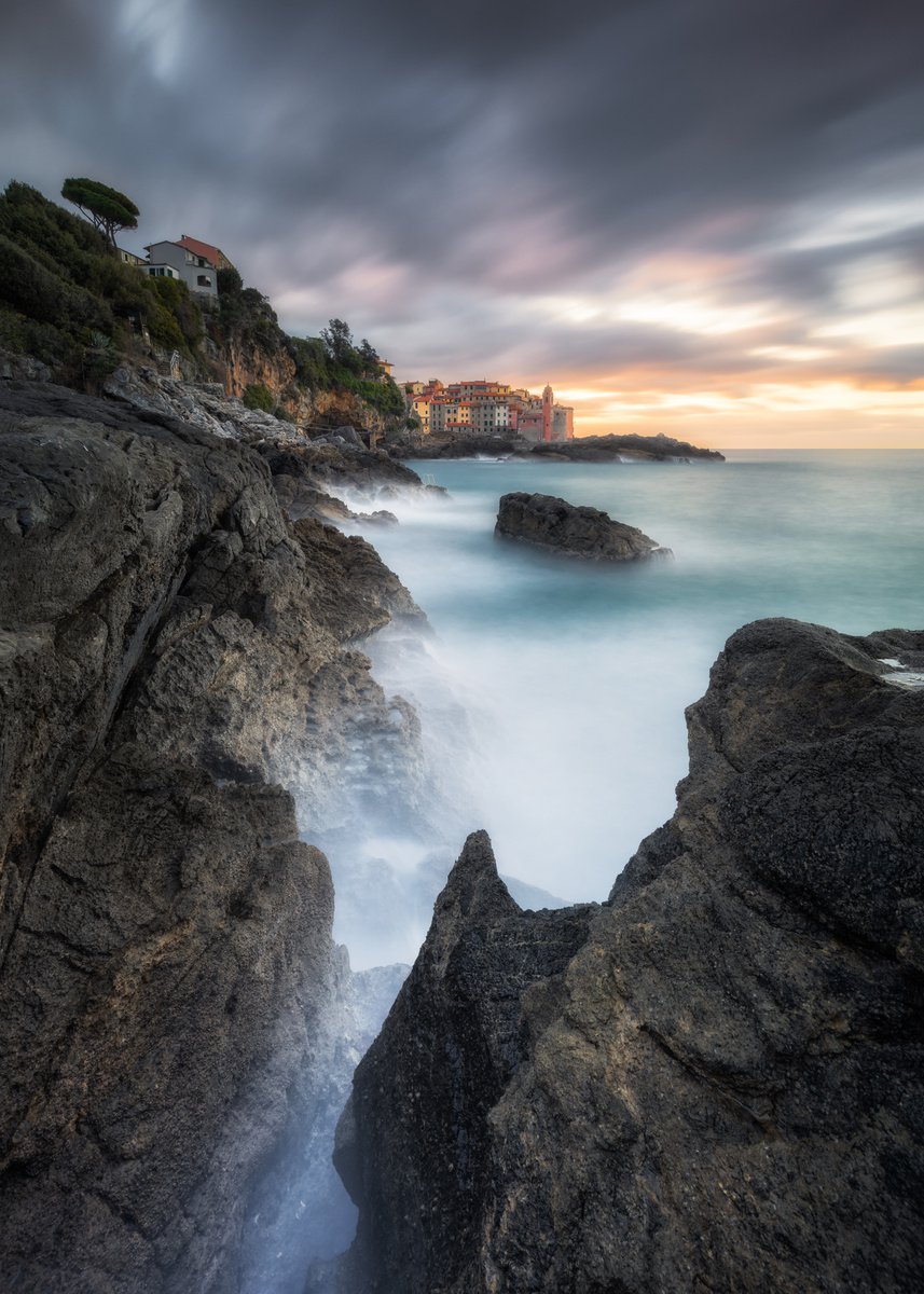 CLIFF AT DAWN by Giovanni Laudicina