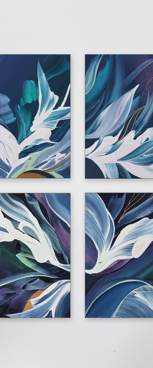 Quiet Wilderness Quadriptych by Novi Lim