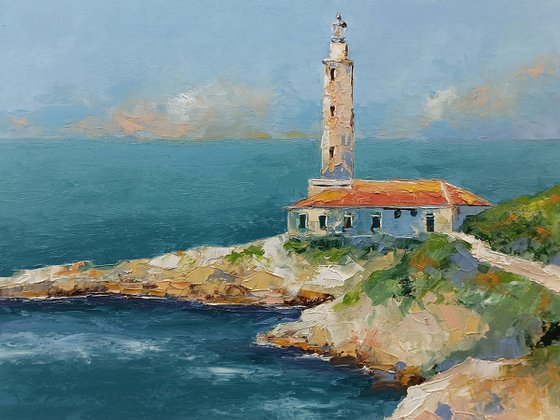Stoncica lighthouse in Croatia