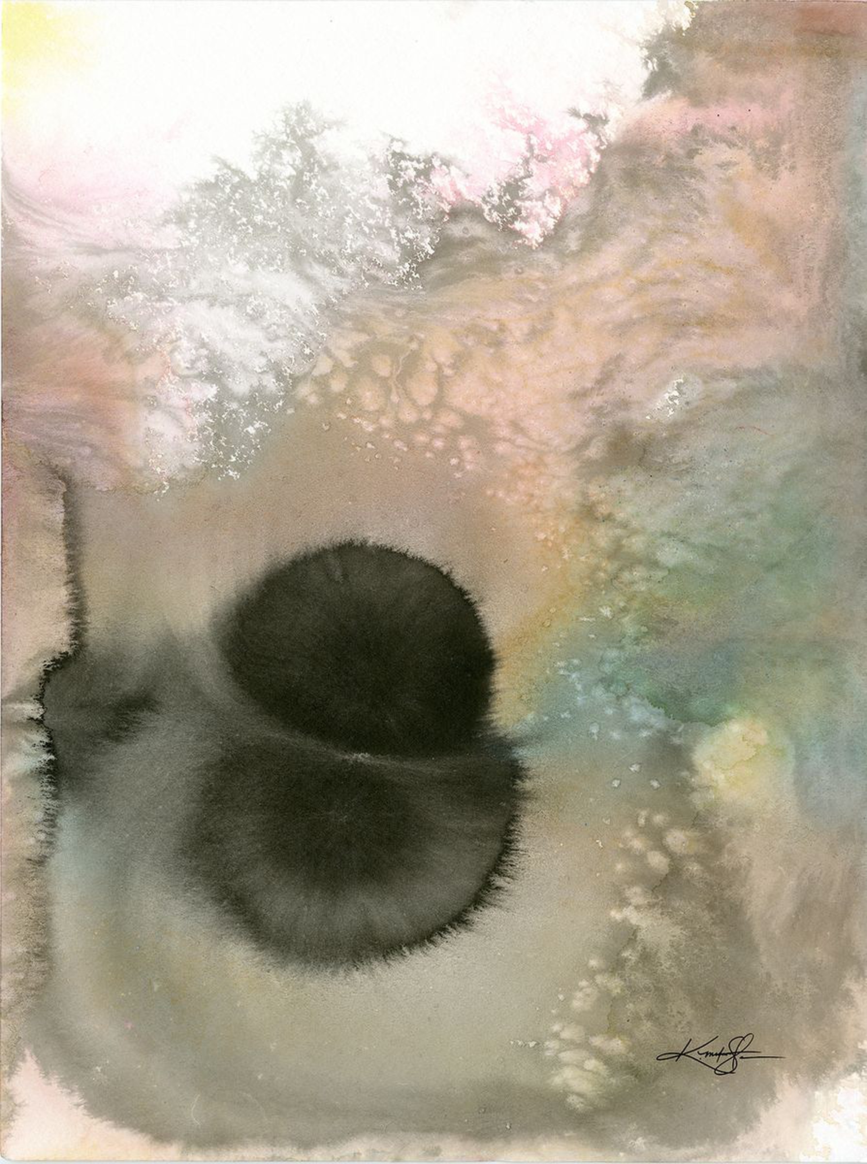Ritual Dance 2 Abstract Minimalist Watercolor Artfinder