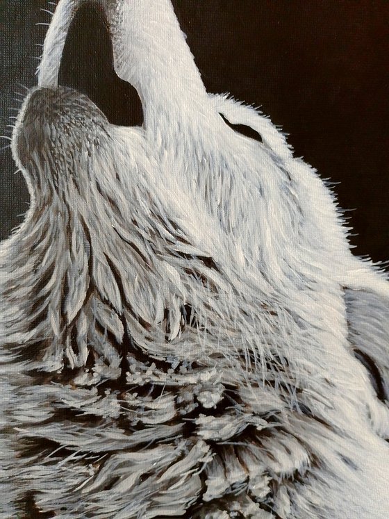 Wolf painting 2