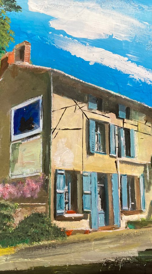 Row Of French Houses In The Noon Sun by Andrew  Reid Wildman