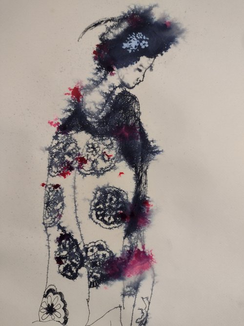 Ink gheisa 18 by Marina Del Pozo