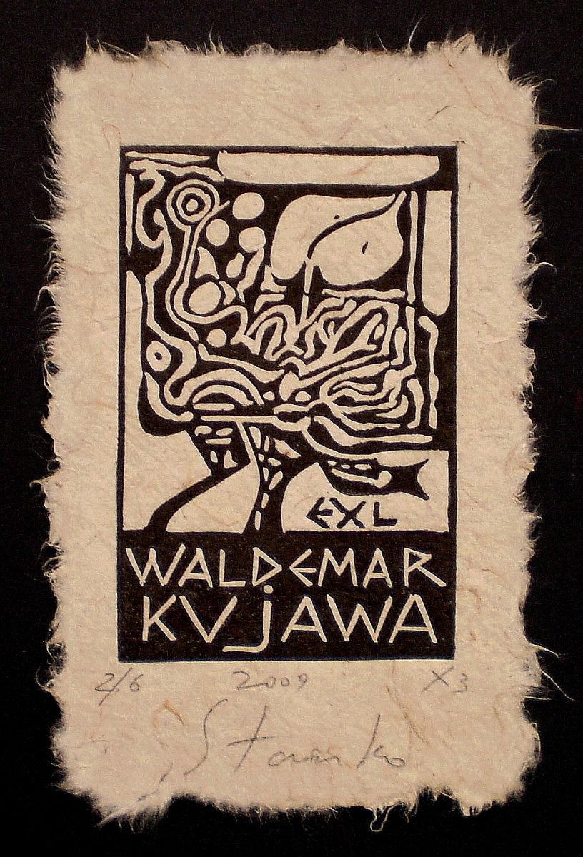 Ex-libris Waldemar Kujawa by Stanislav Bojankov