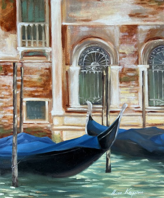 Venice gondolas