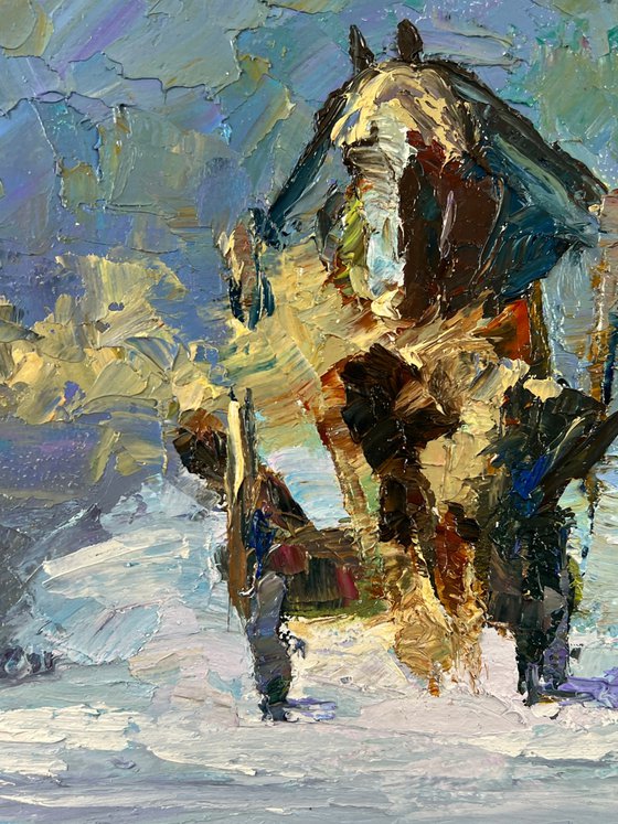 Sleigh Ride on a Winter Road