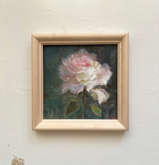 Rose mini small artwork on canvas