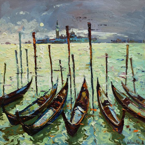 Venice Gondolas before Sunset