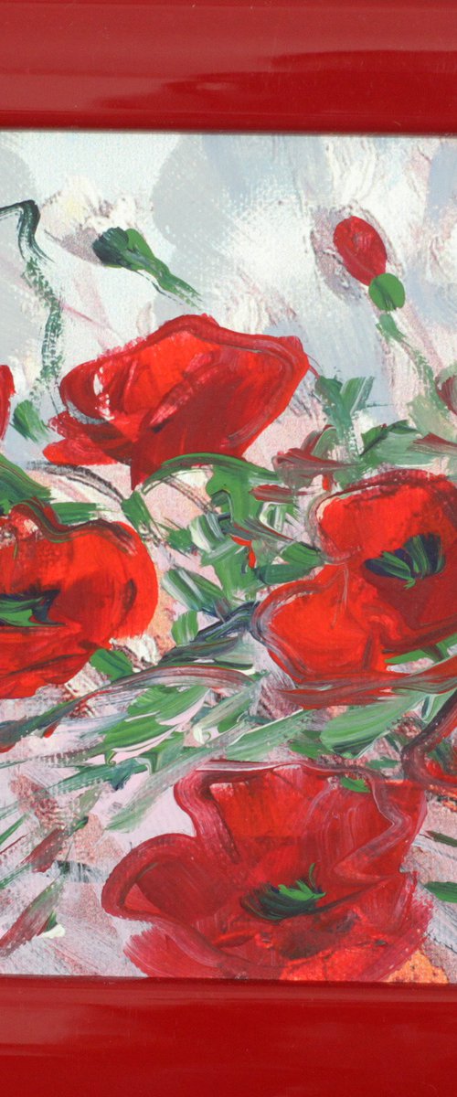 Field poppies by Margaret Raven