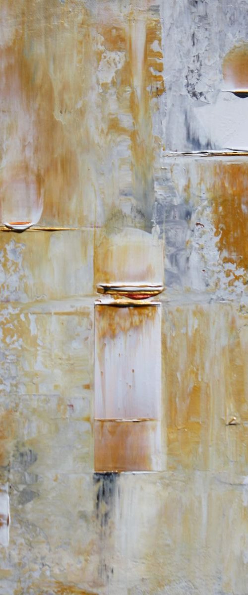 Ochre Gold Abstract Concept by Robert Lynn