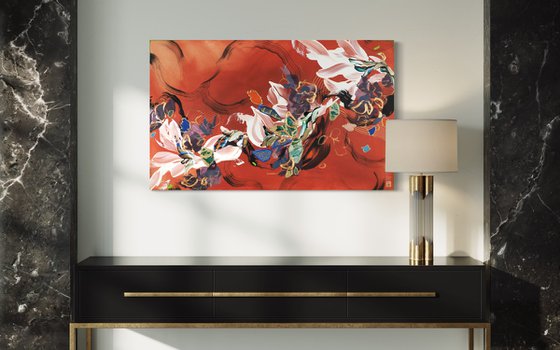 Silk, Lacquer and Cinnabar III
