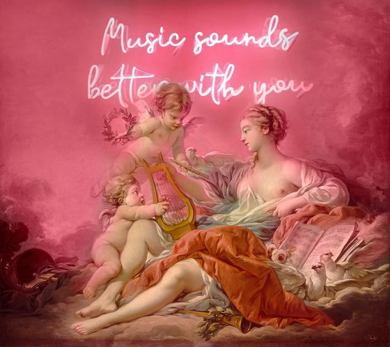 Allegory of Music FREE SHIPPING ( Music Sounds Better With You )