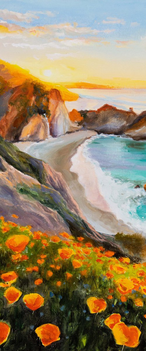 McWay Falls California Big Sur by Lucia Verdejo