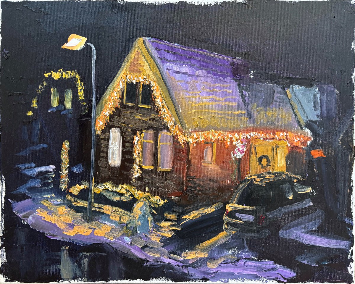 Dalen: Christmas Nocturne By Dmitry Fedorov, 20 X 16, Artwork For Sale On Artfinder