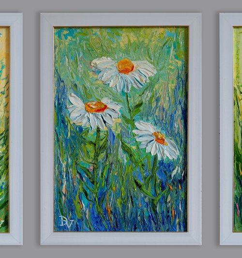 Wild flowers (triptych) by Vladyslav Durniev
