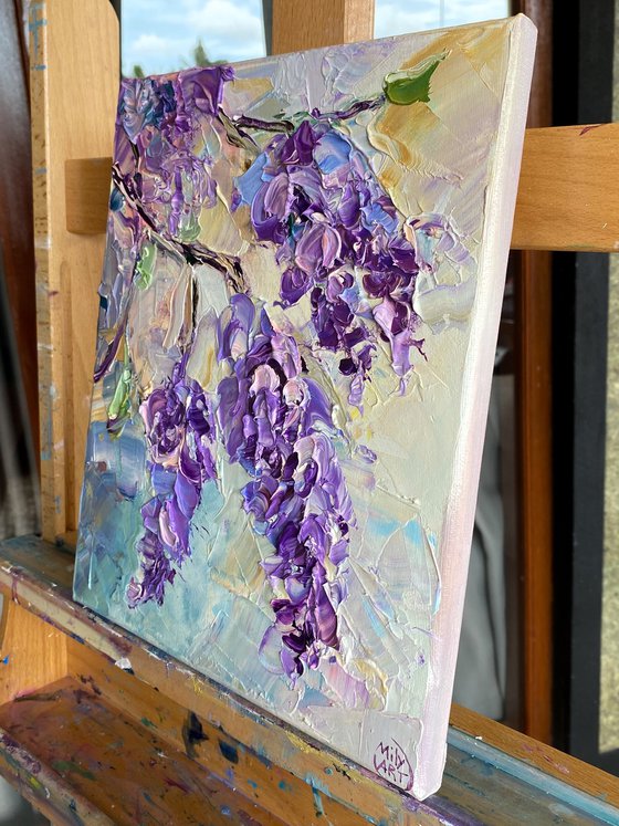 Wisteria Blossoms – Textured Floral