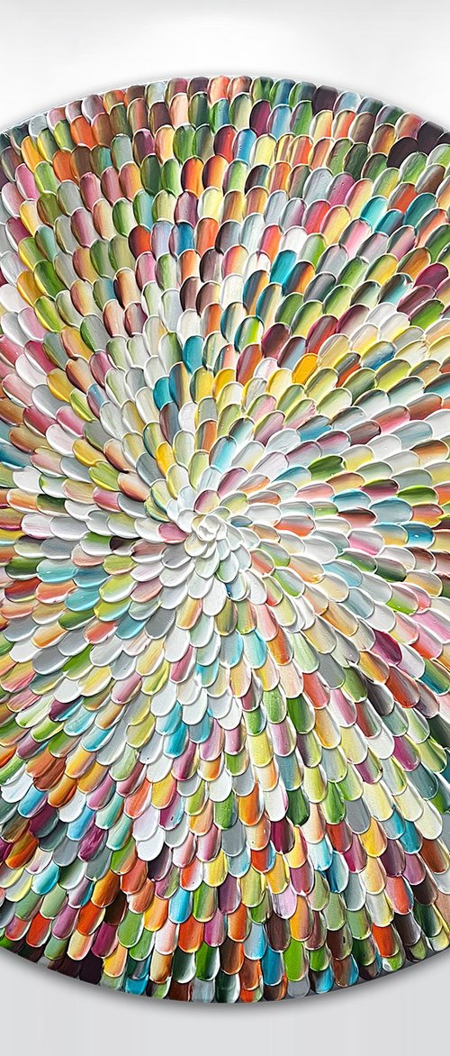 'Flavo adamas IV' - 36x36” by Tatiana Georgieva