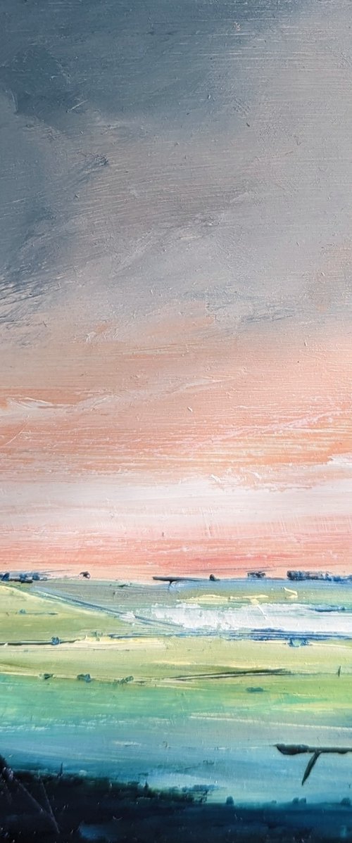Miniature Abstract Chilterns Landscape #11 by Jo Earl