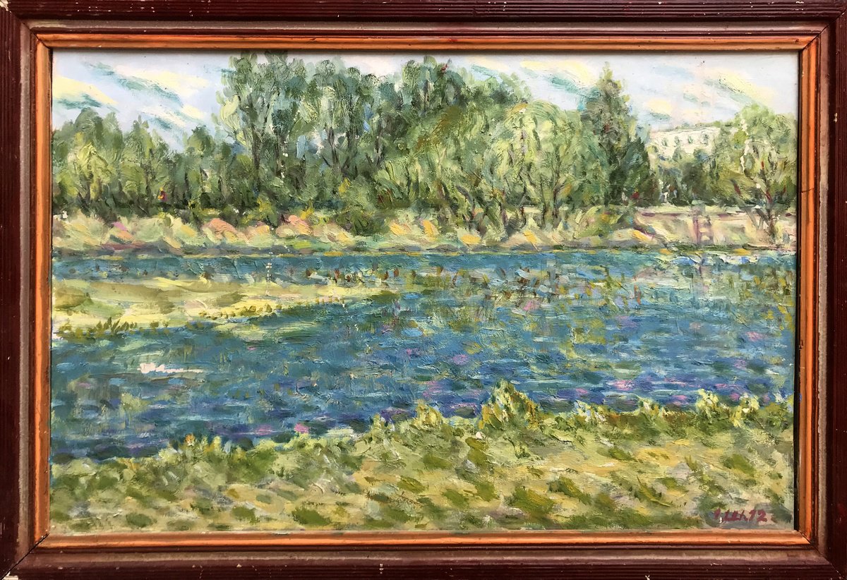 Impressionistic Landscape Oil Painting By Ivan Shapoval, 24 X 16, On Psla, Original Artwork