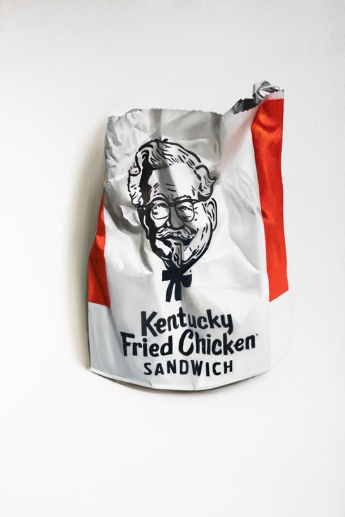 Crumpled KFC  bag "back in NYC" by Gennaro Santaniello