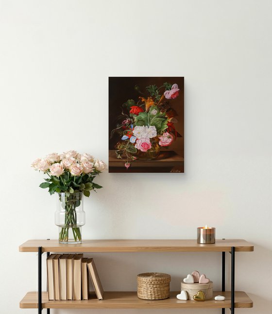 Floral Still Life with Garden Flowers