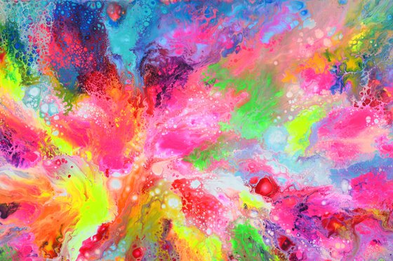 Flowing Energy 62 - Large Colorful Abstract